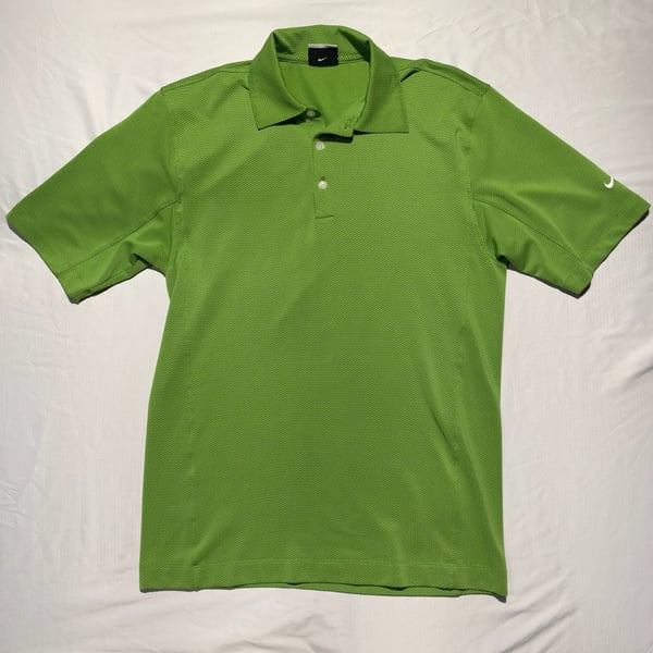 Nike Dri-FIT Golf Polo Shirt Lime Green Short Sleeve