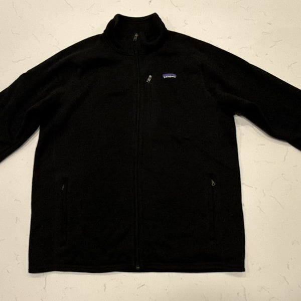 Patagonia Better Sweater Fleece Jacket Size L Black Full Zip
