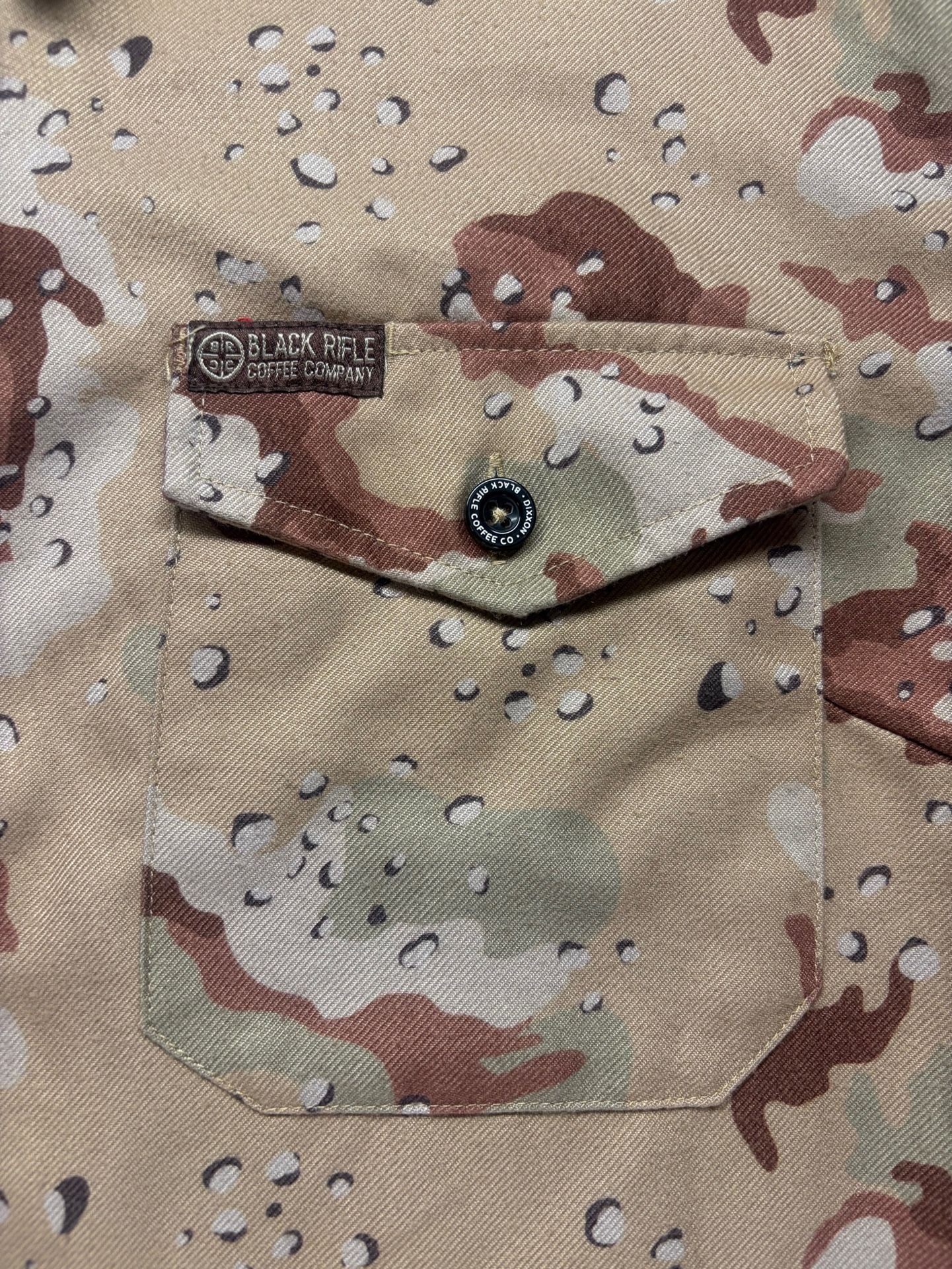 Women’s Dixxon Flannel Company BRCC Cup Of Death Flannel Size XL Camo Button 3