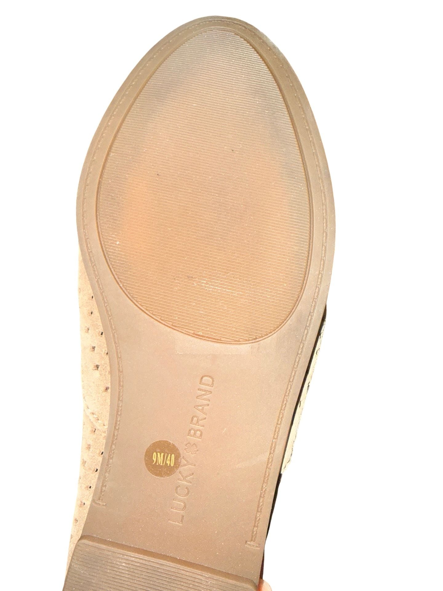 Lucky Brand Cadyn Loafers Size 9 Tan Suede Slip On Flats 7