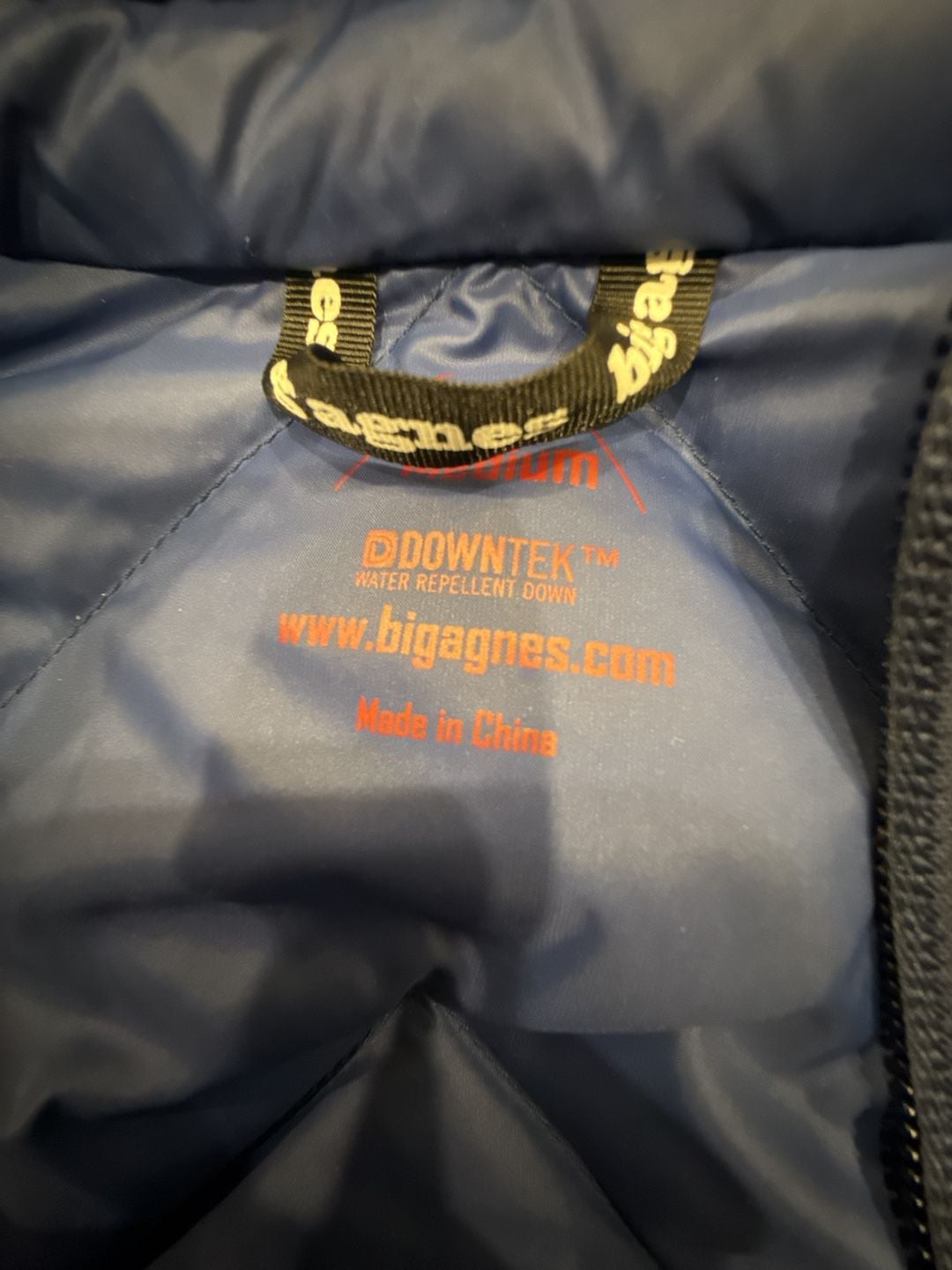 Big Agnes Downtek Down Puffer Vest Blue Red Full Zip 8