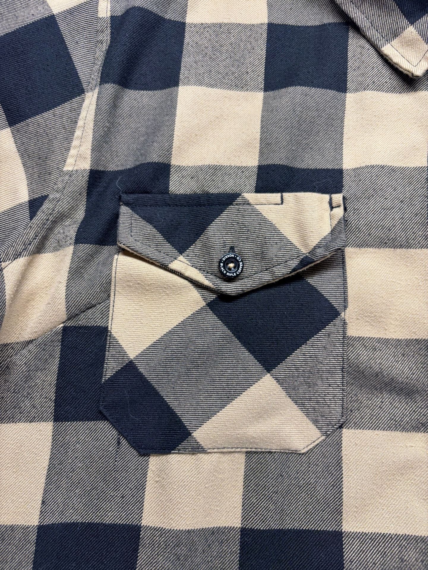 Women’s Dixxon Flannel Co Black Rifle Coffee Co Flannel Size XL Tan Black 4