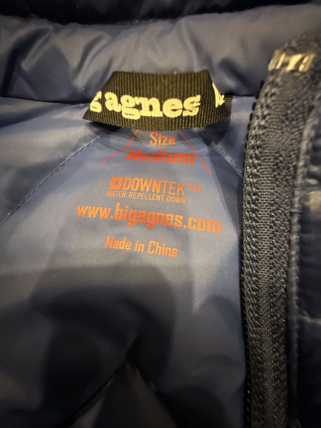 Big Agnes Downtek Down Puffer Vest Blue Red Full Zip 9