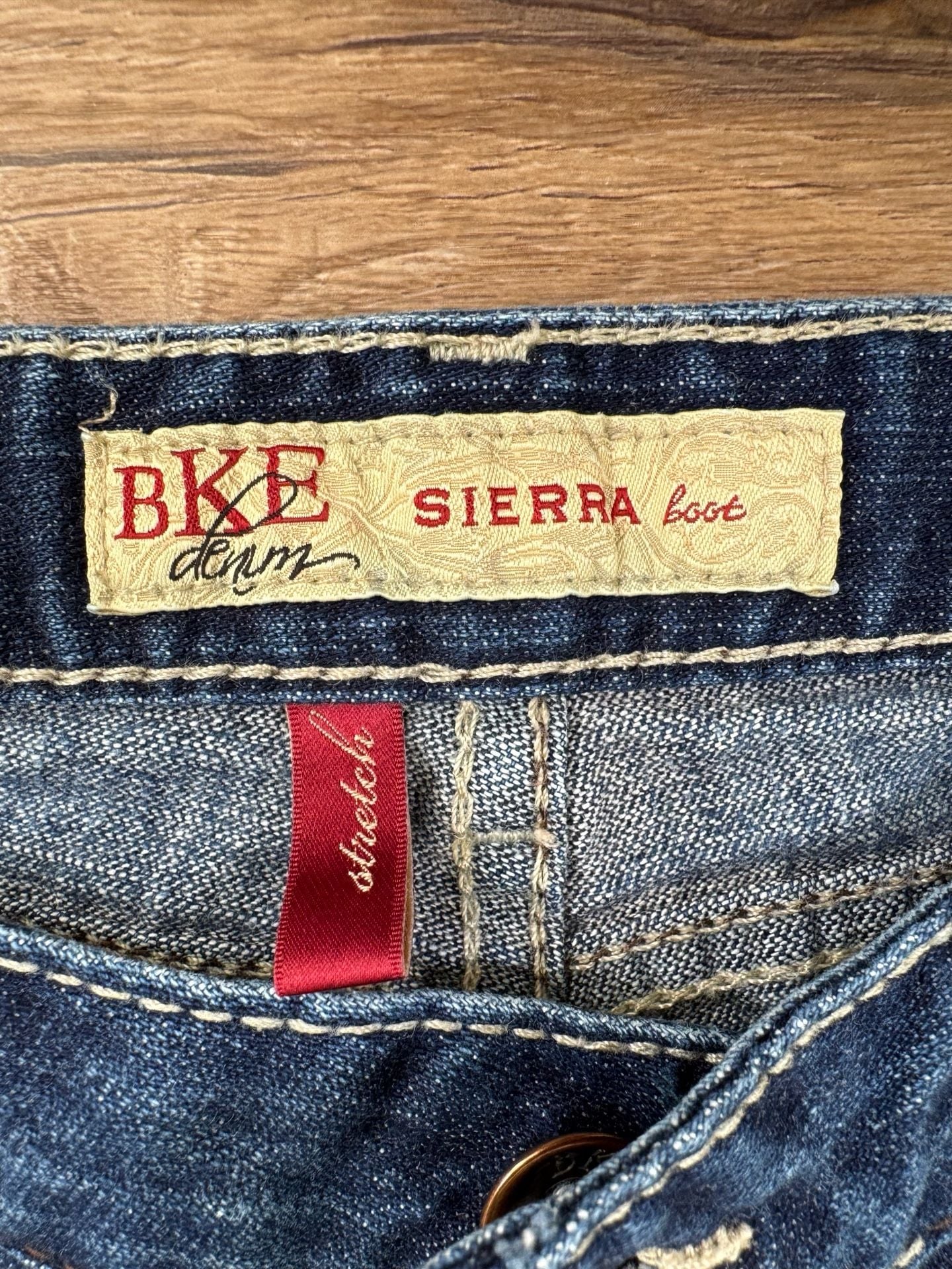 BKE Sierra Boot Jeans Womens 28 x 33.5 Blue Low Rise Stretch Denim 9