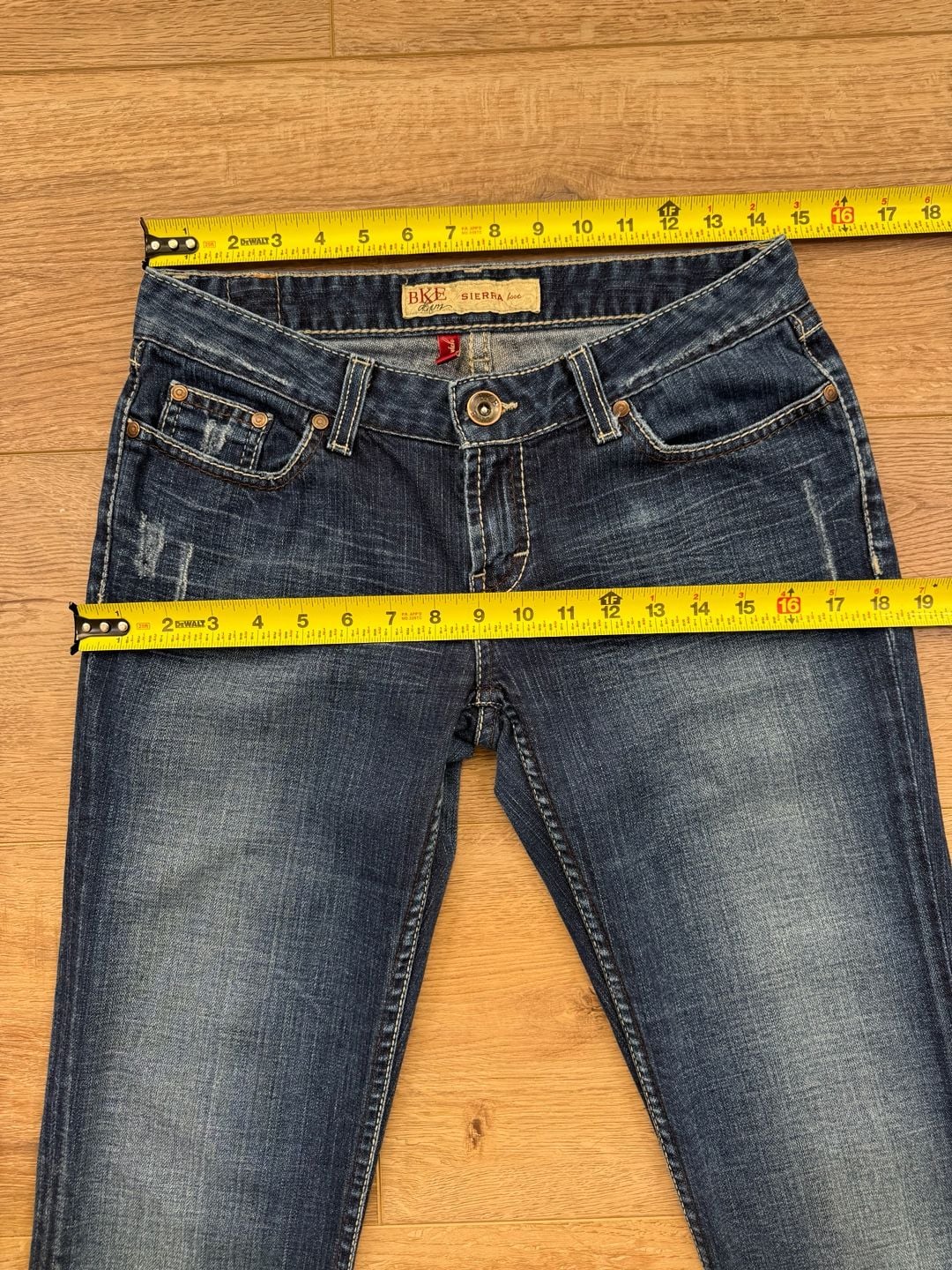 BKE Sierra Boot Jeans Womens 28 x 33.5 Blue Low Rise Stretch Denim 10