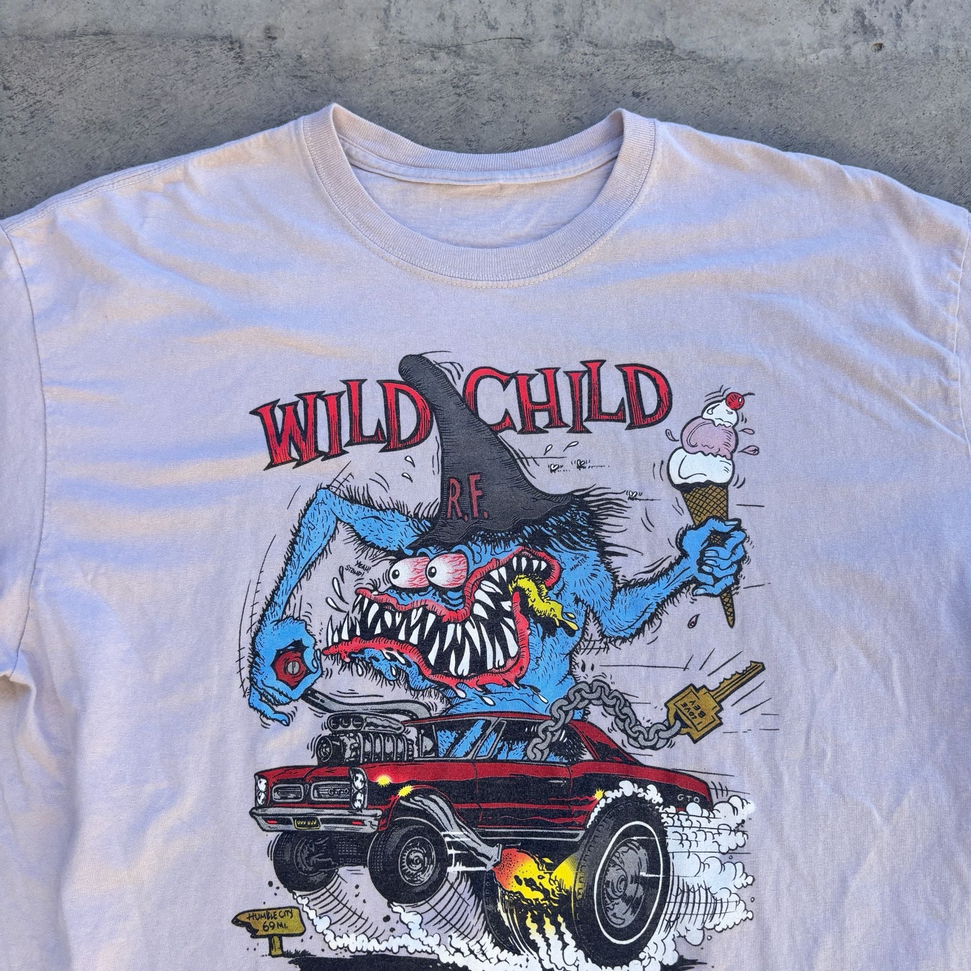 2004 Vintage Ed Big Daddy Roth Rat Fink Wild Child T-Shirt Size XL 3