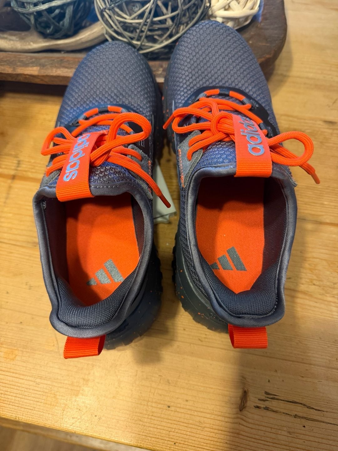 Adidas Kaptir 4.0 Size 5 Grey Orange Sneakers 4