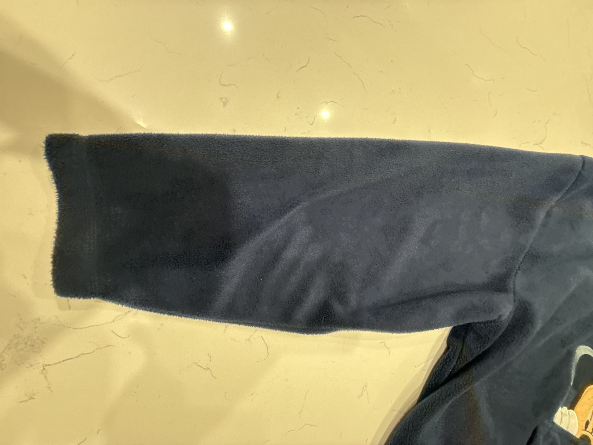 Disney Mickey Mouse 1/4 Zip Fleece Hoodie Size XL Navy Blue Peeking 7