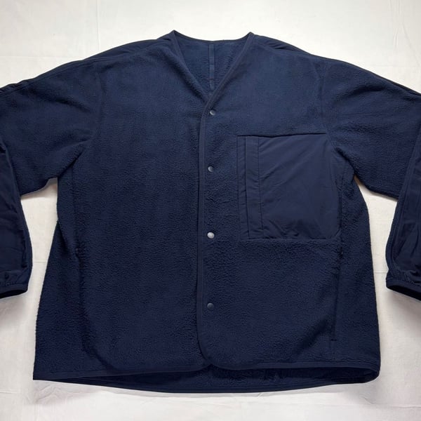 Lululemon Fleece Snap-Front Cardigan Size L Navy Blue Jacket