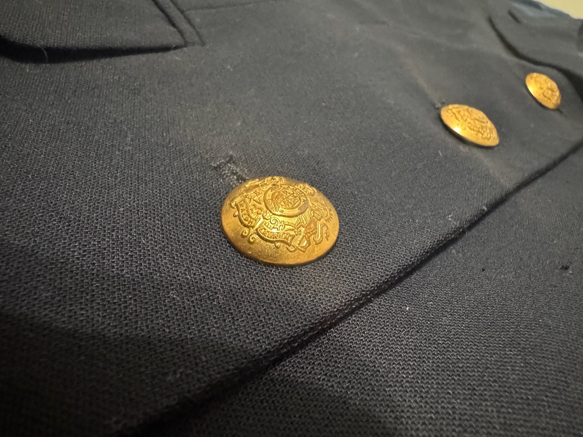 Vintage 90s Lauren Ralph Lauren Wool Blazer 3D Crest Size 14 - , 4