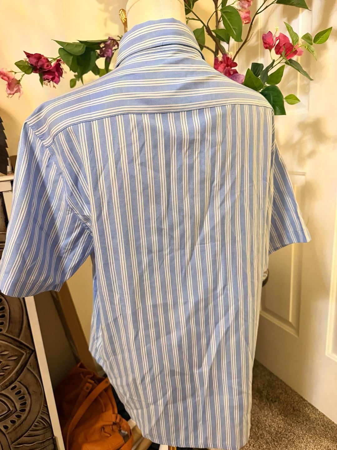 Stella McCartney Star Embroidered Striped Shirt Blue White Cotton 7
