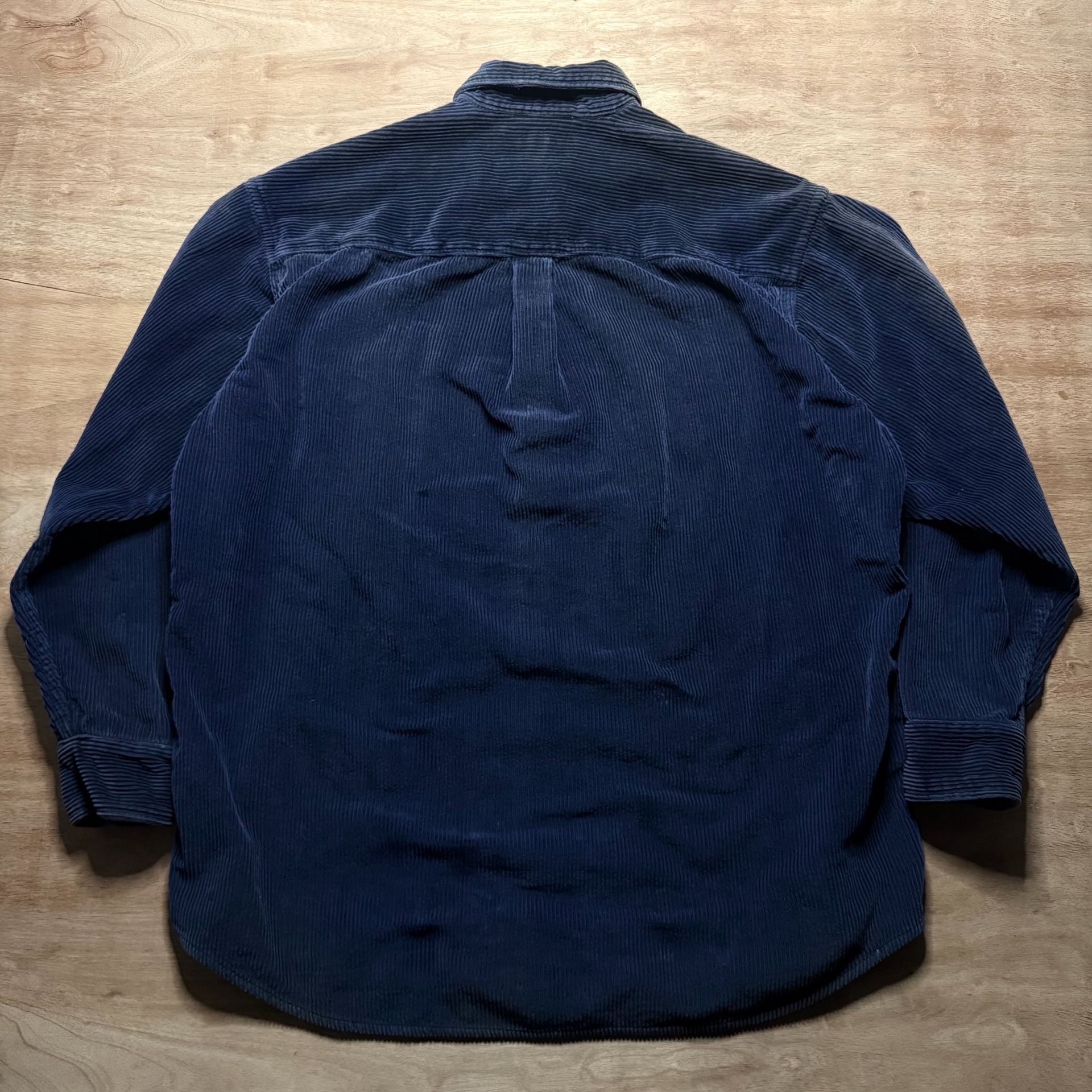 Vintage Britches Great Outdoors Navy Corduroy Quarter Zip Shirt Men’s L 4