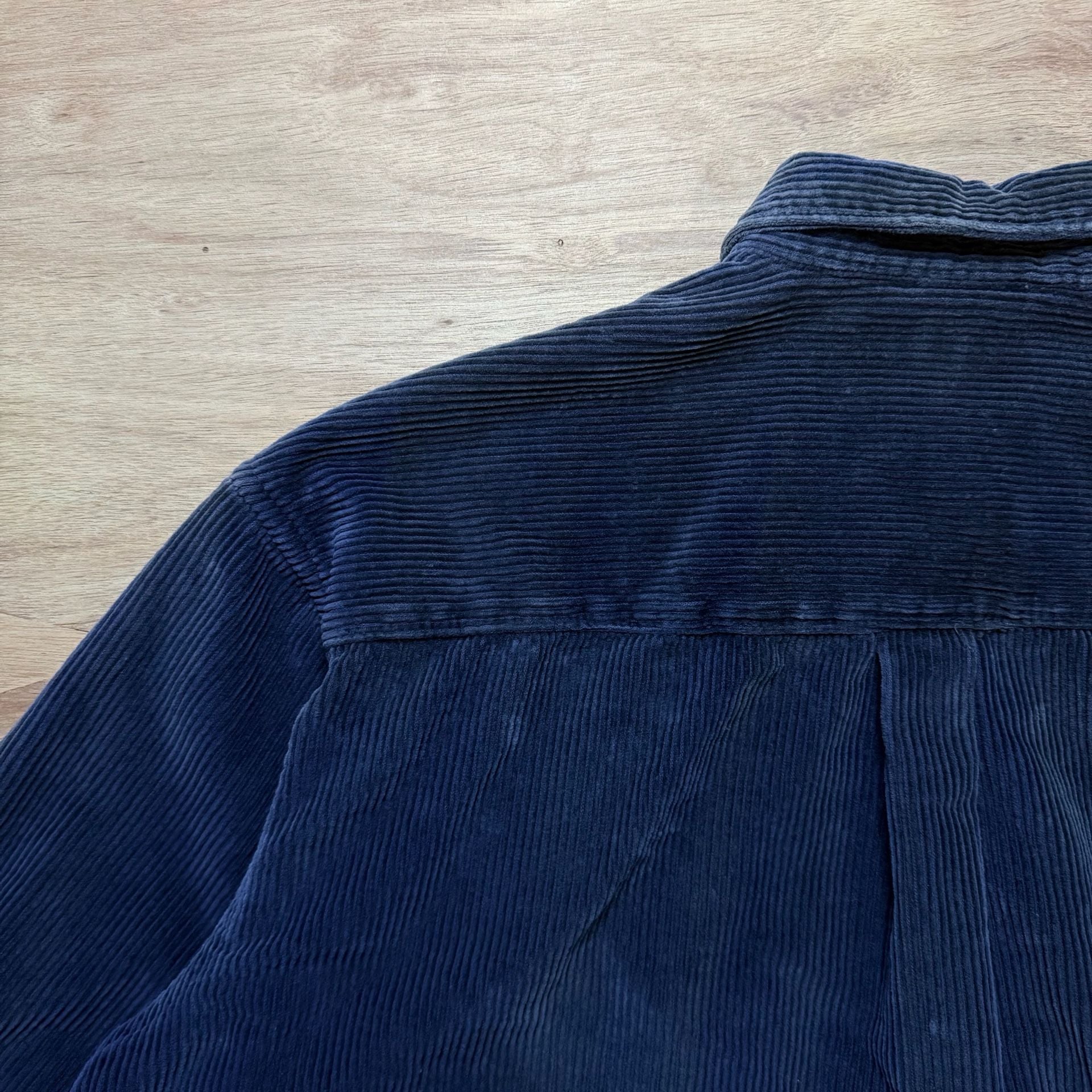Vintage Britches Great Outdoors Navy Corduroy Quarter Zip Shirt Men’s L 5