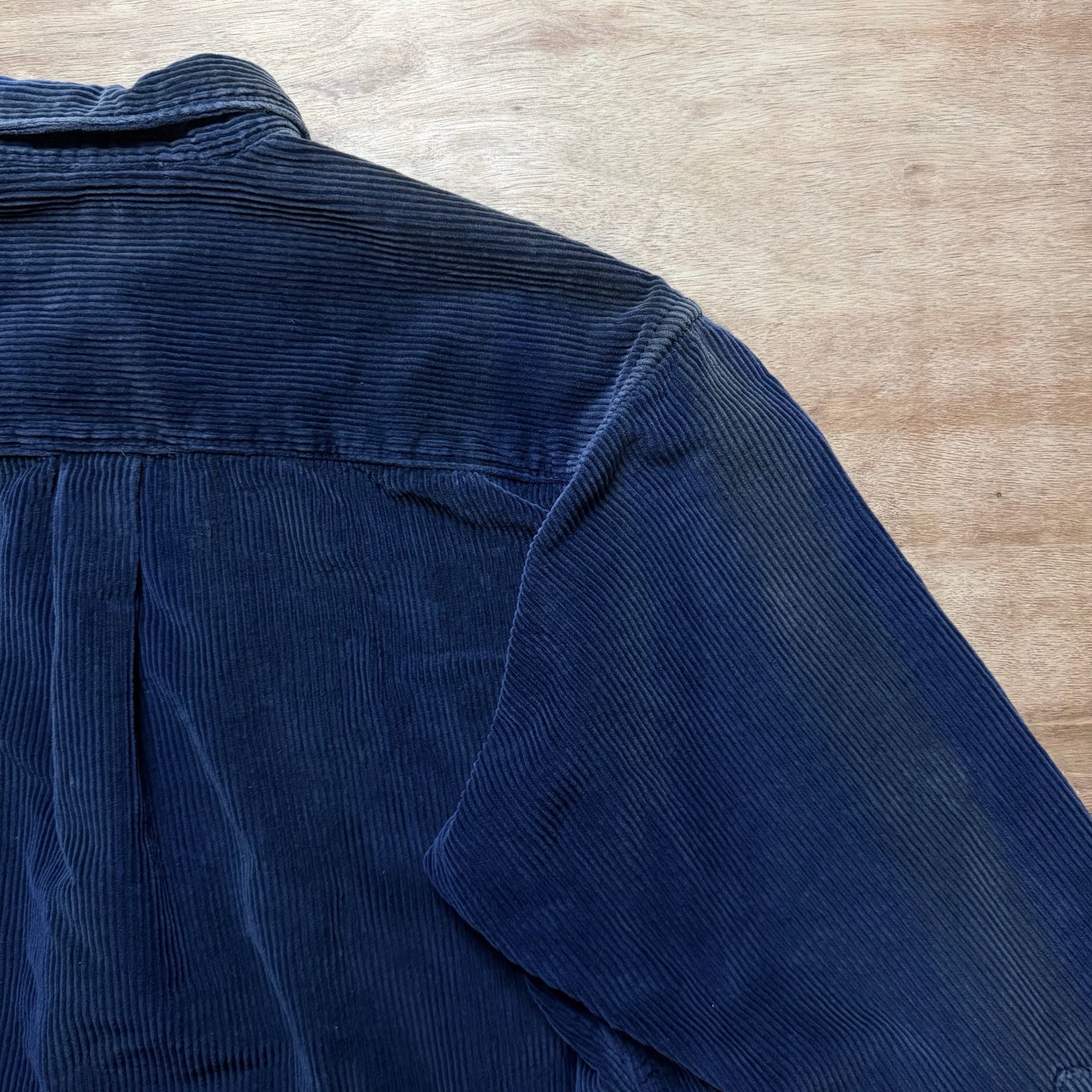 Vintage Britches Great Outdoors Navy Corduroy Quarter Zip Shirt Men’s L 6
