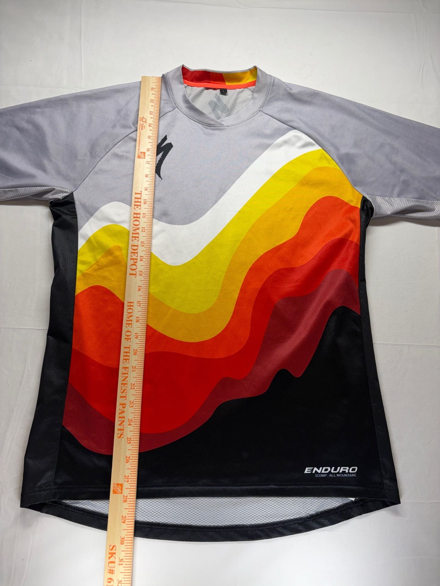 Specialized Enduro Comp All Mountain Cycling Jersey Size L Retro Waves 6