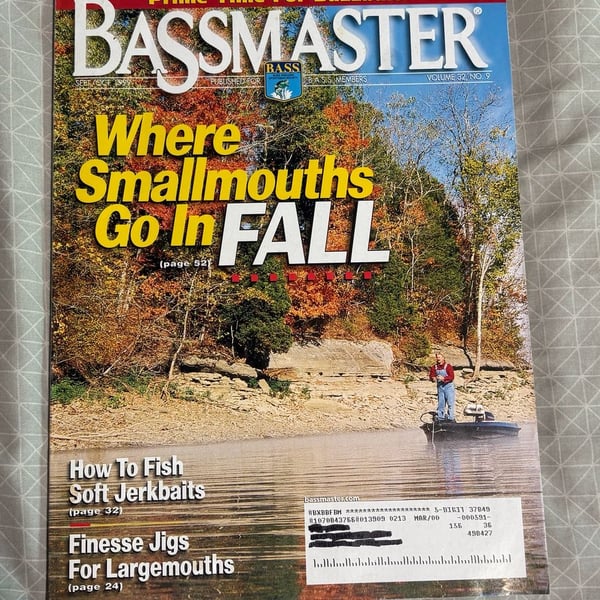 Bassmaster Magazine Sept/Oct 1999 Volume 32 No 9