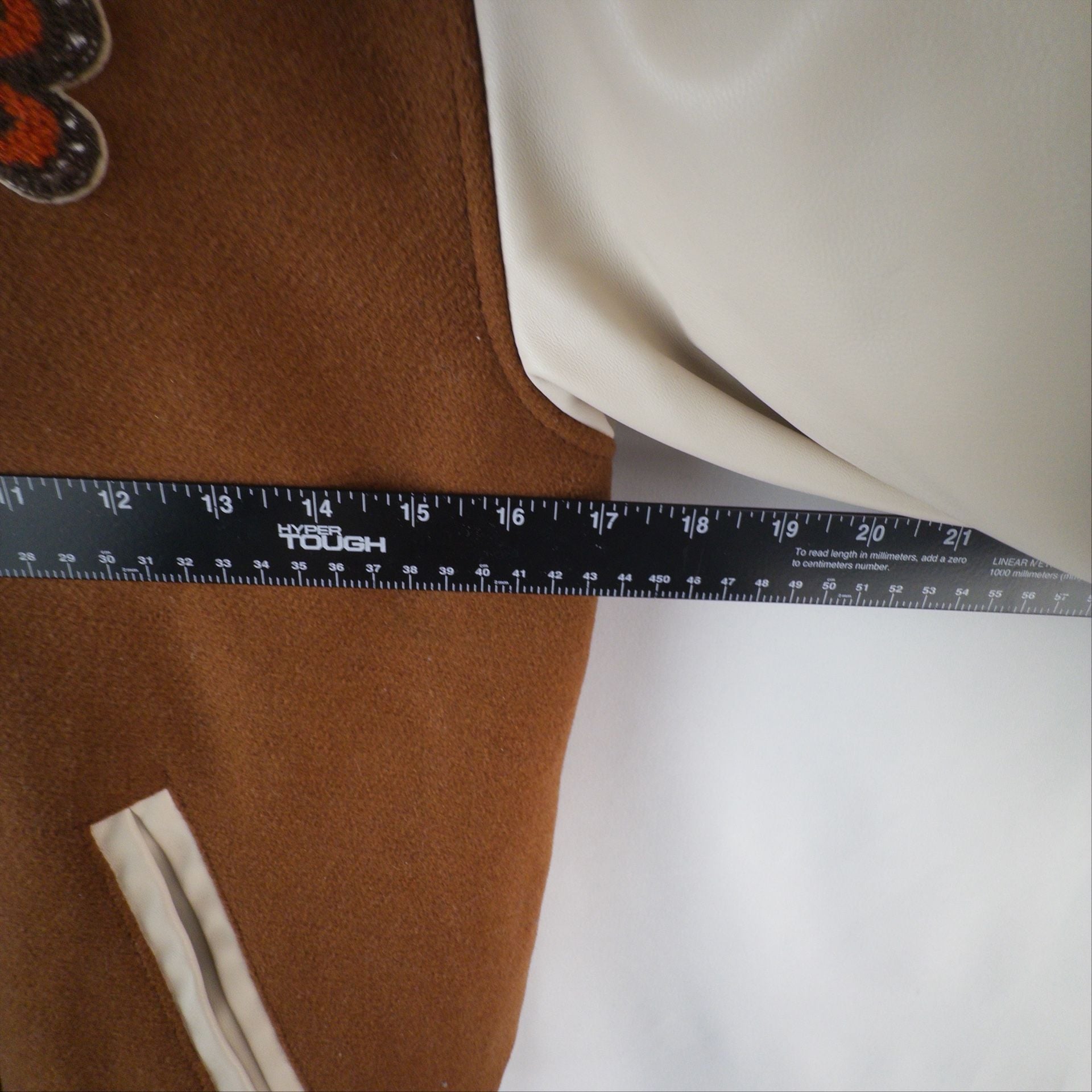 Ashley by 26 International Outerwear Varsity Jacket Size M Brown Butterfly 5