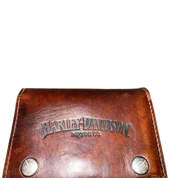 Harley-Davidson Antique Brown Leather Biker Wallet