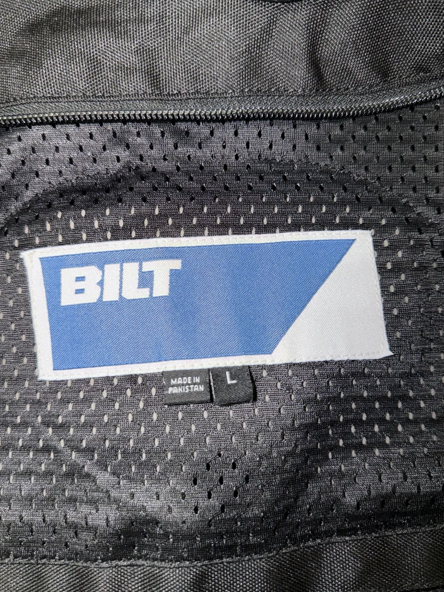 BILT Nomad Air Motorcycle Jacket Size L Black Leather Mesh 5