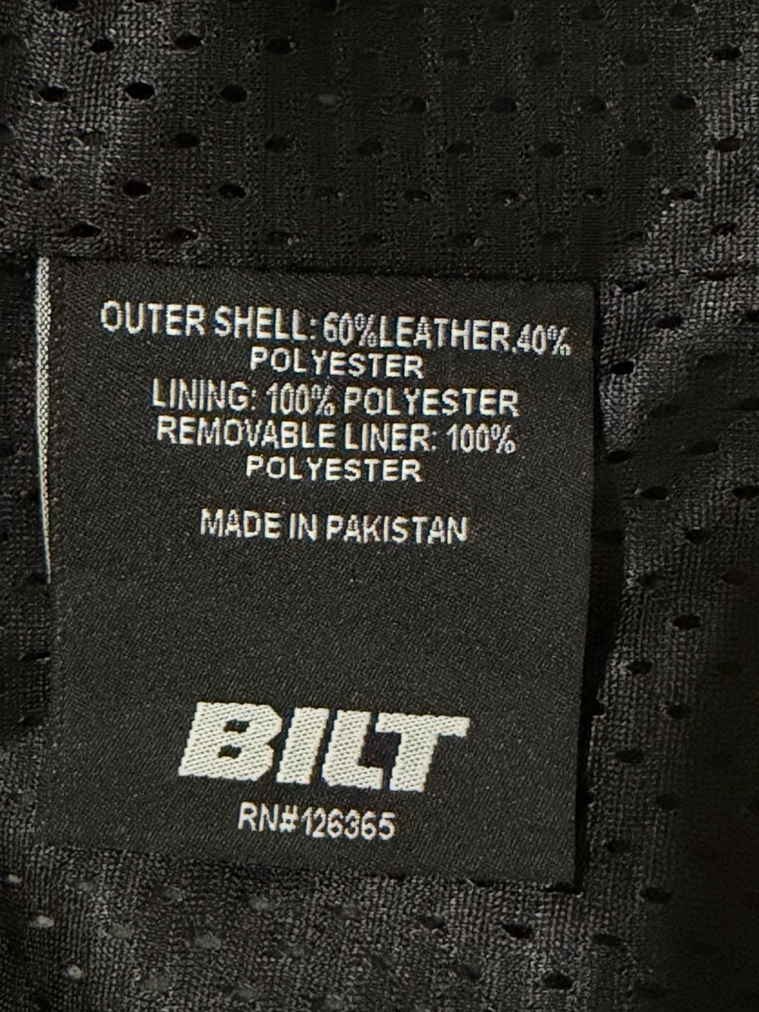 BILT Nomad Air Motorcycle Jacket Size L Black Leather Mesh 6
