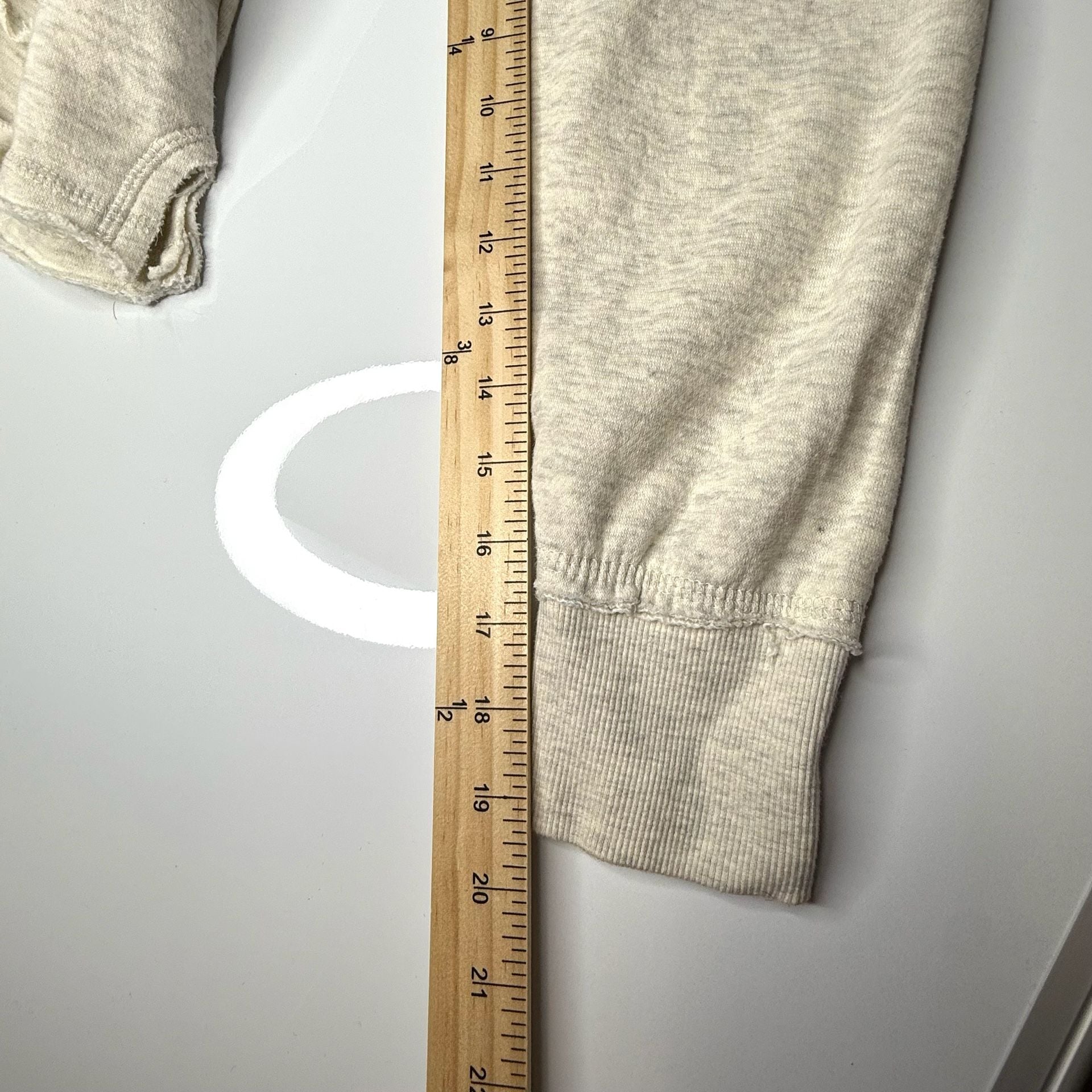 Ocean Beach Hoodie Size XL Beach Please Long Beach CA Cream Raw Edge 6