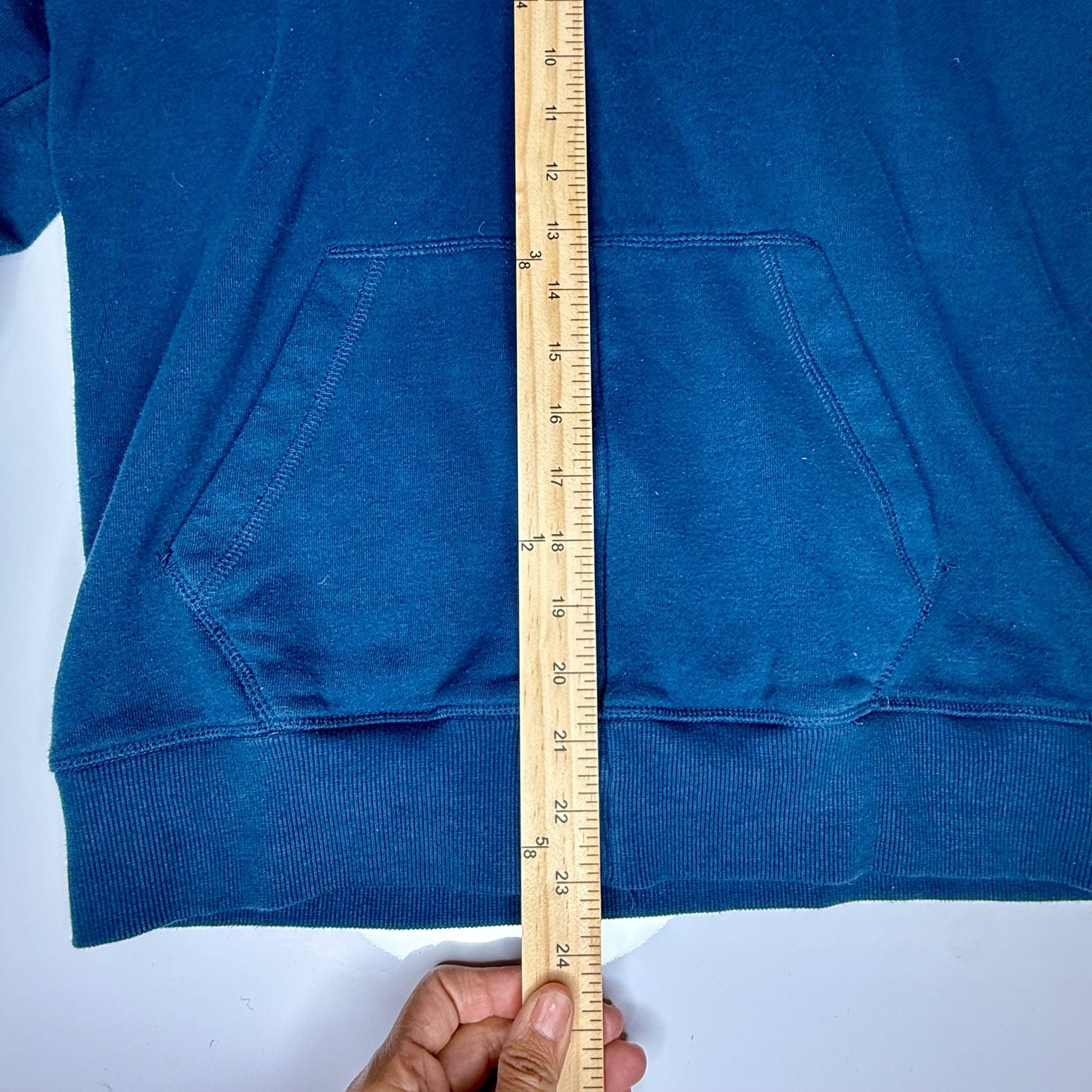 Timberland Full Zip Hoodie Size XL 18-20 Blue Cotton Blend 4