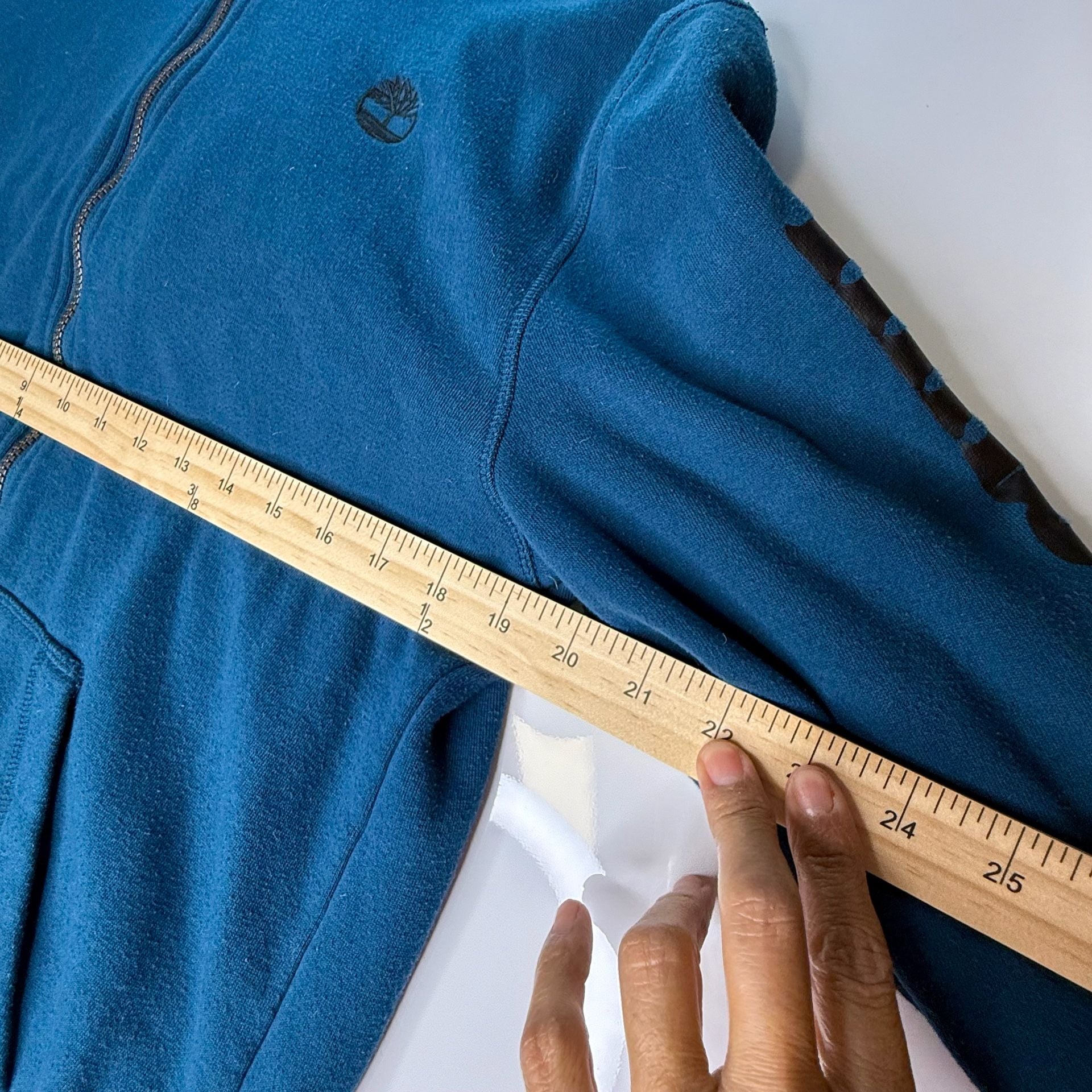 Timberland Full Zip Hoodie Size XL 18-20 Blue Cotton Blend 5