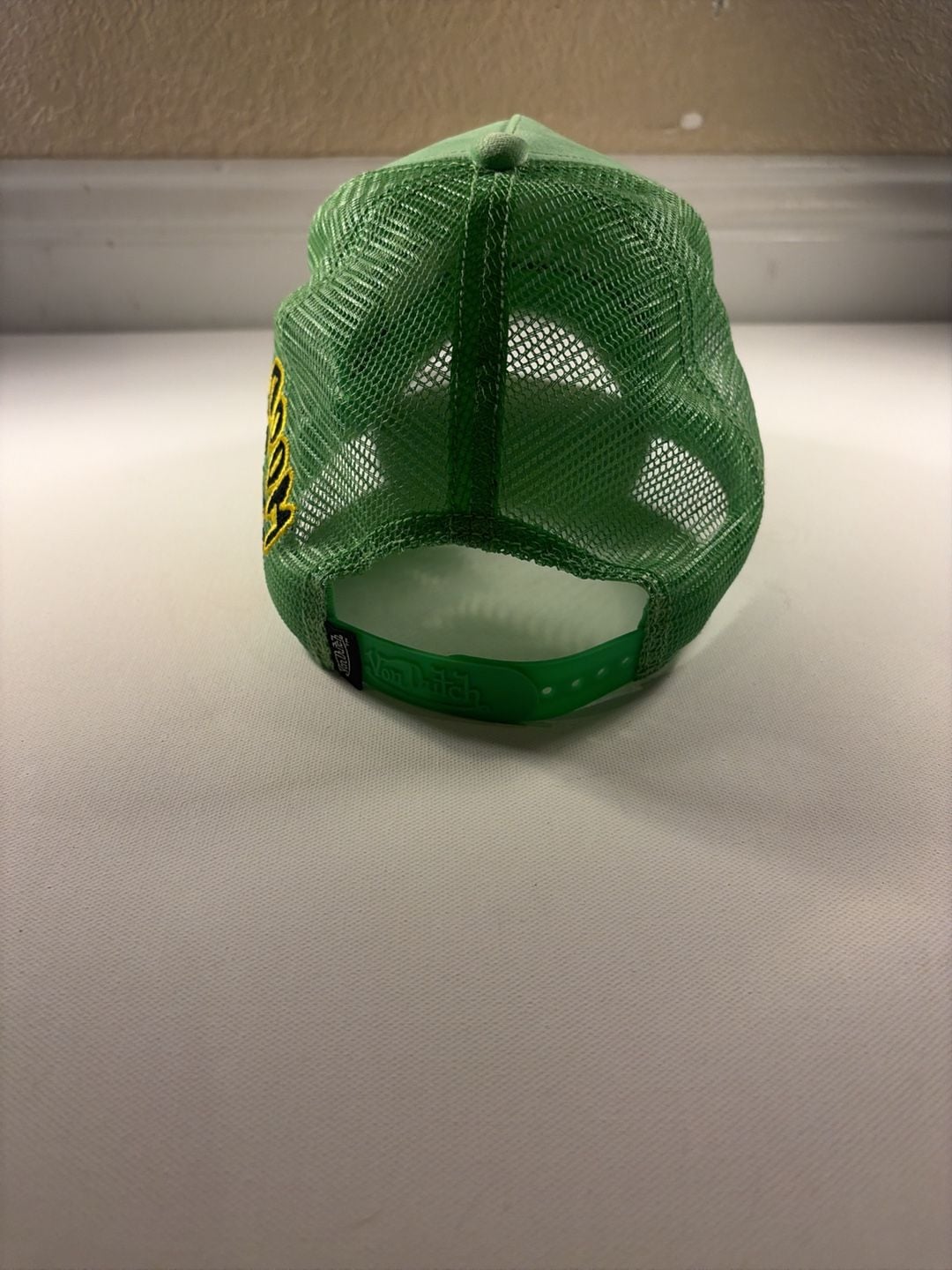 Von Dutch Velvet Hollywood Trucker Hat Green 4