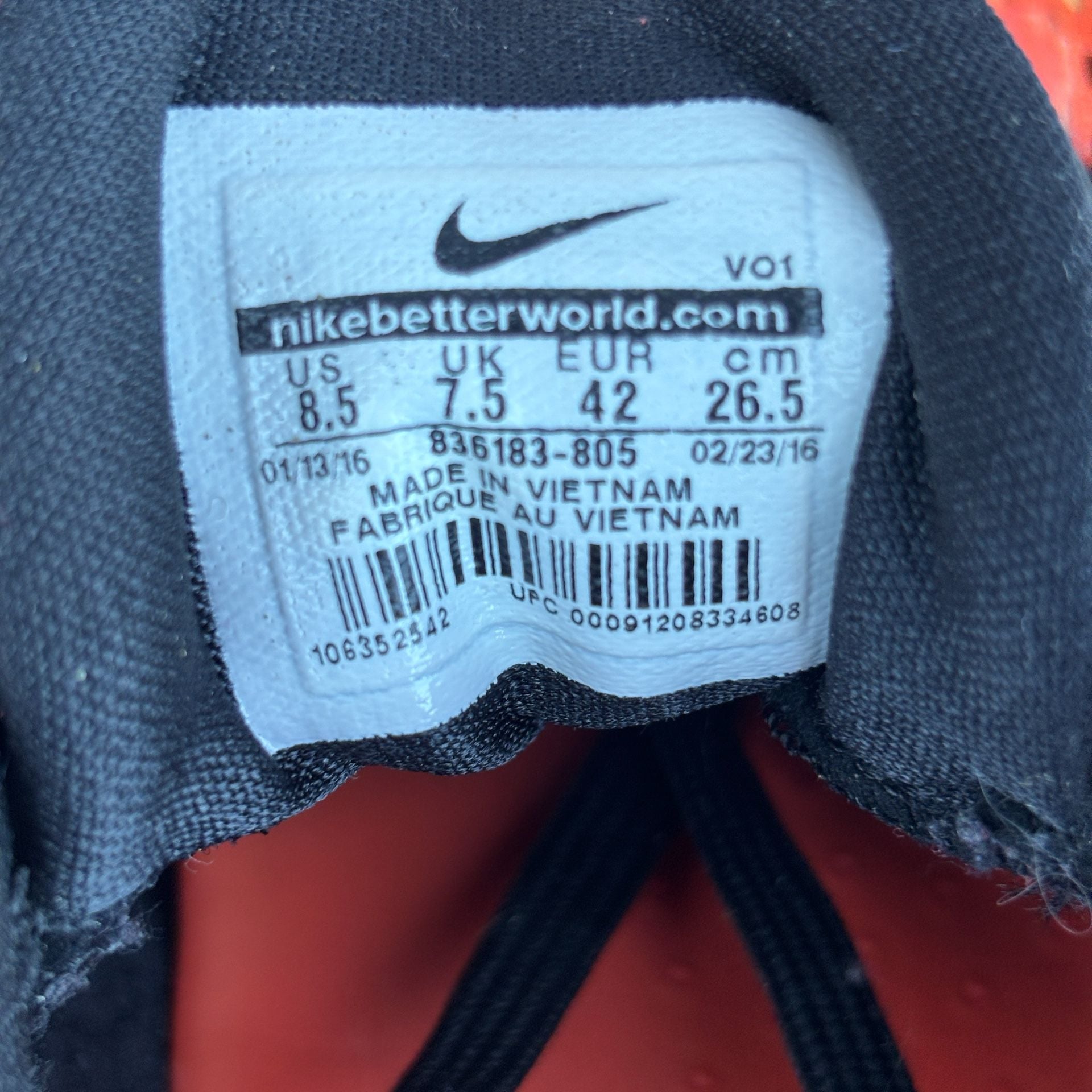 2016 Nike Kobe 11 Sunset Basketball Shoes No Box Size 8.5 8