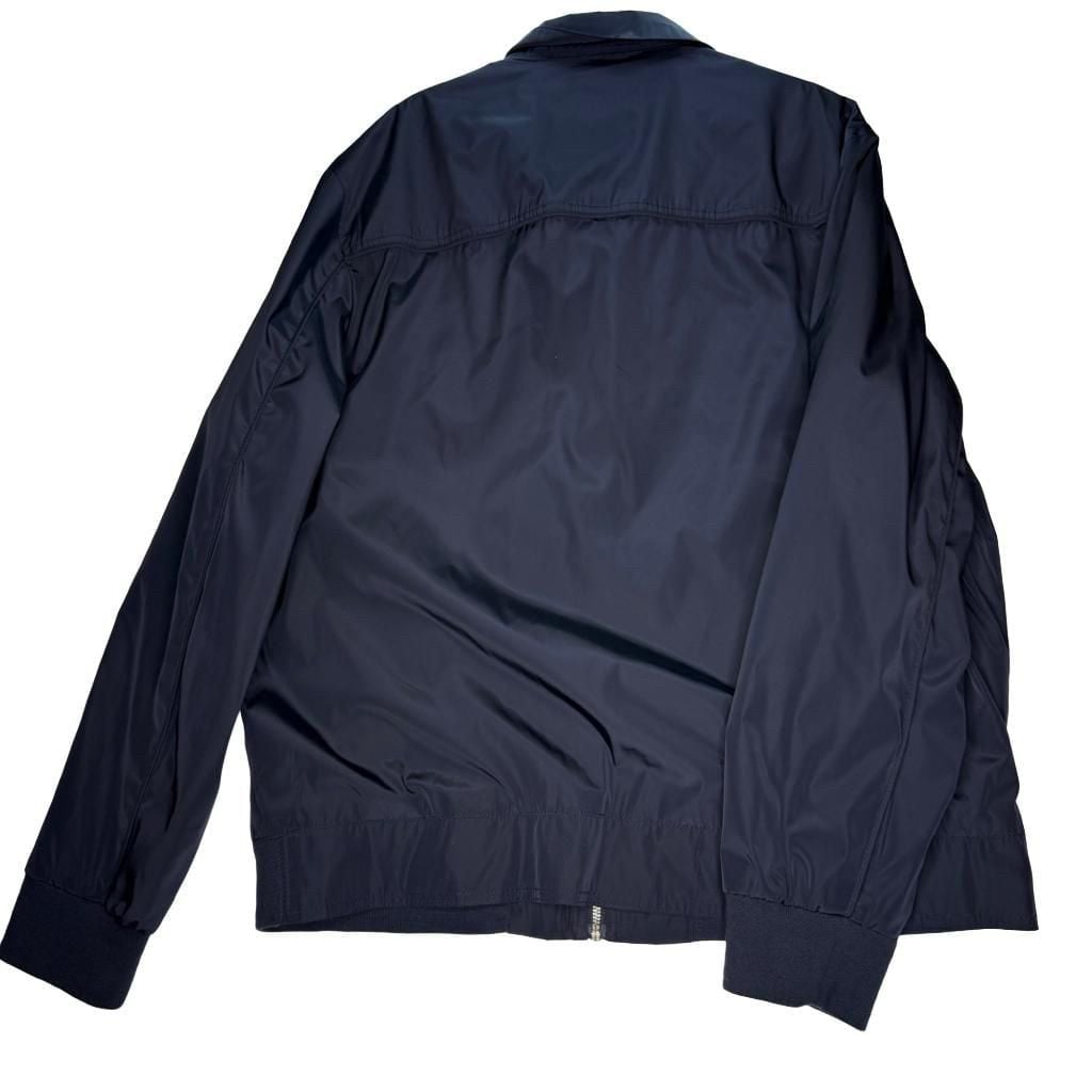 Tasso Elba Bomber Jacket Size XL Navy Blue Full Zip Windbreaker 8
