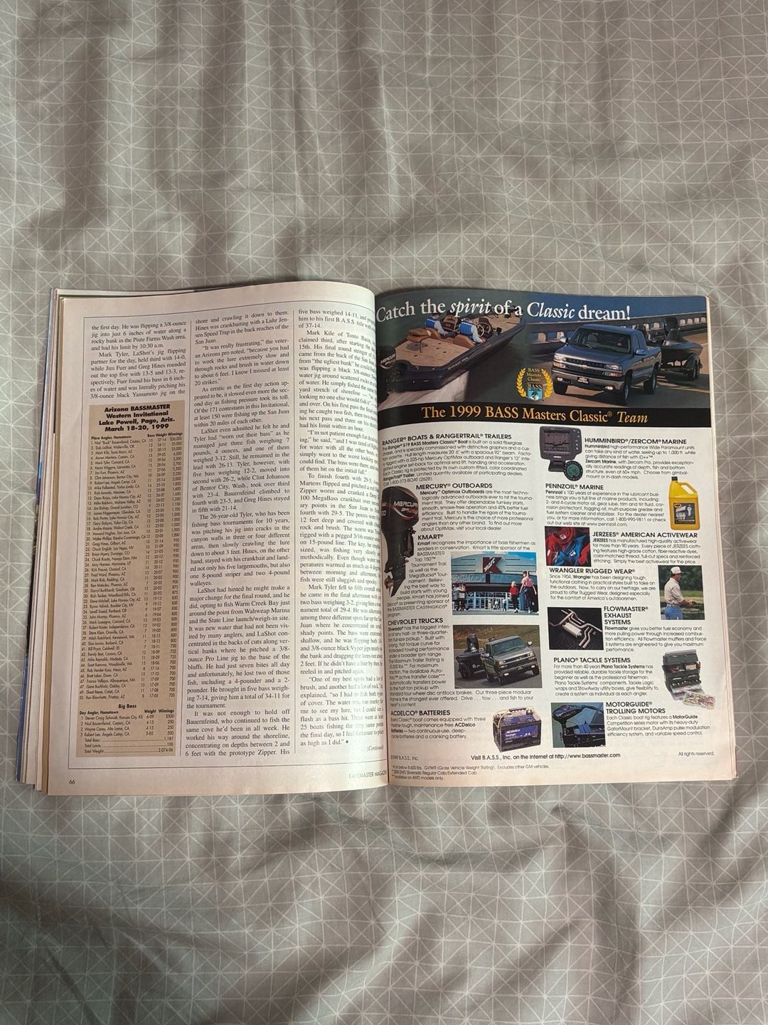 Bassmaster Magazine June 1999 Bassing on Foot Volume 32 Number 7 3