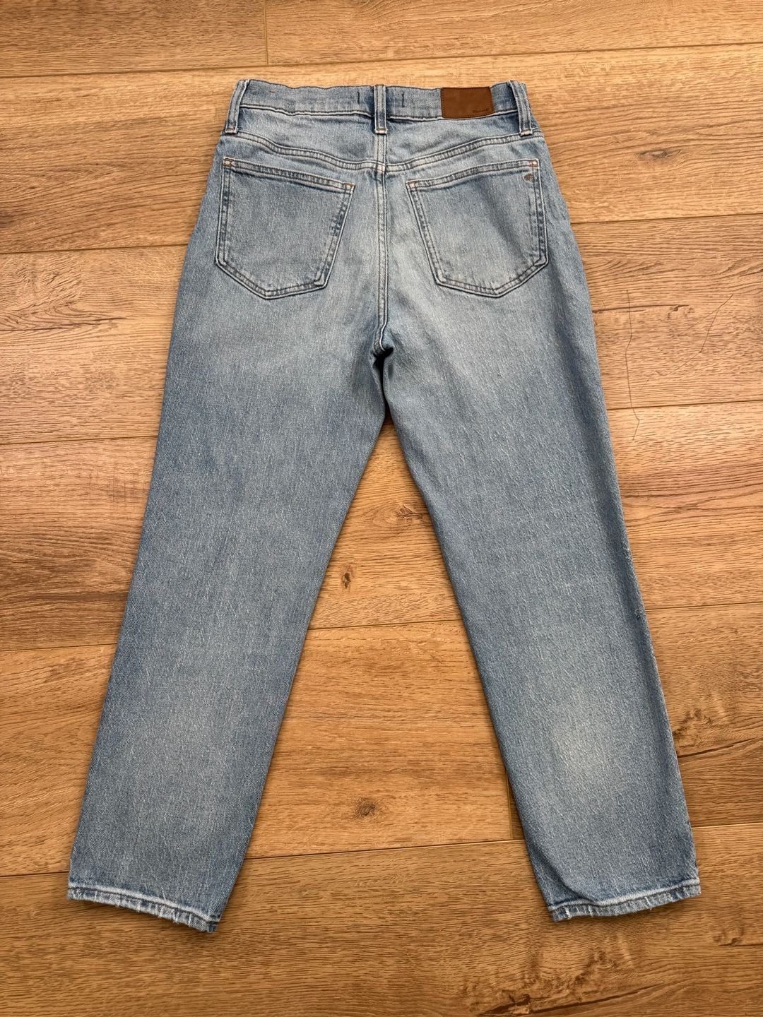 Madewell Perfect Vintage Crop Jeans 27 Light Wash High Rise Tapered 9
