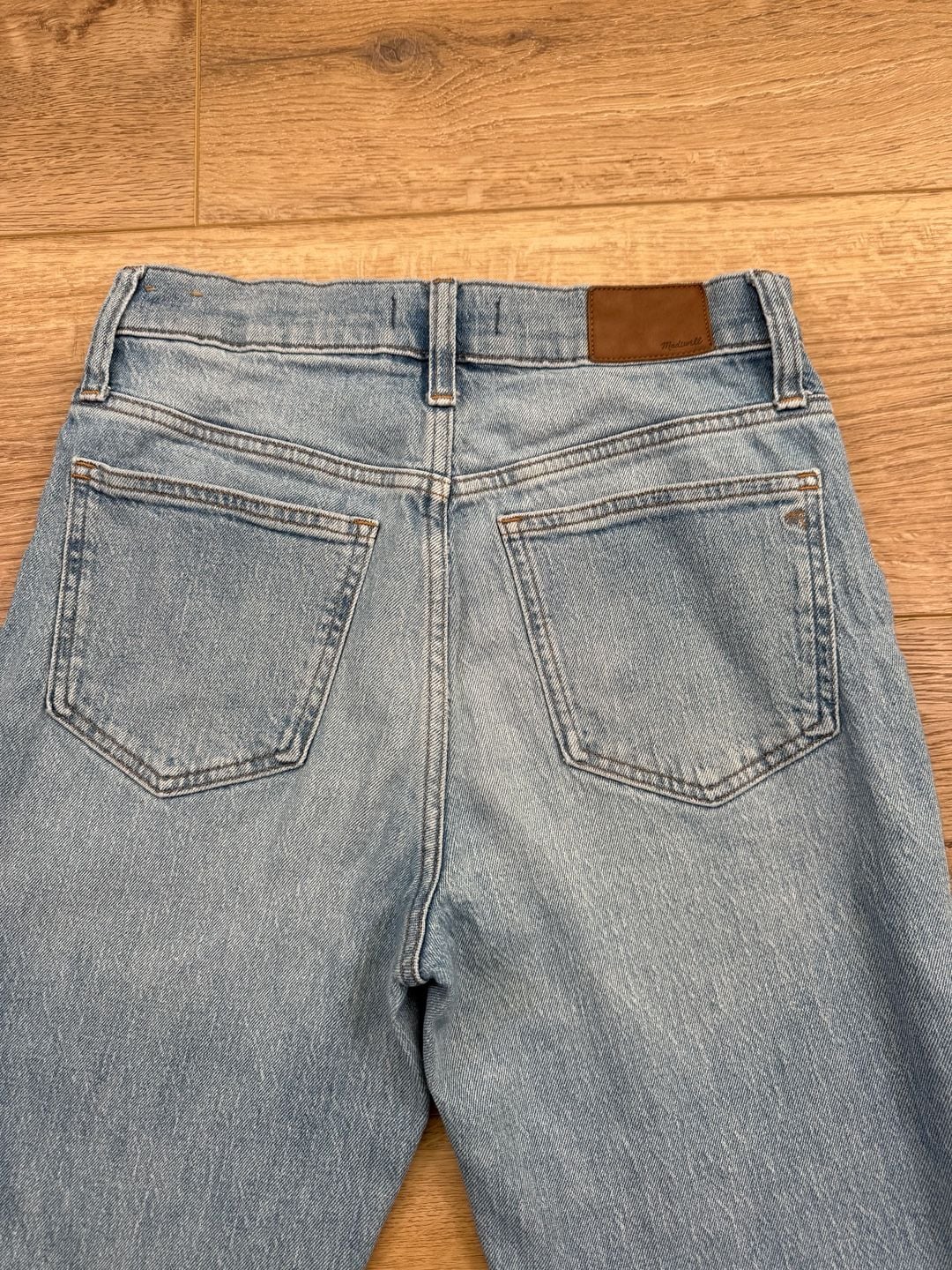 Madewell Perfect Vintage Crop Jeans 27 Light Wash High Rise Tapered 10