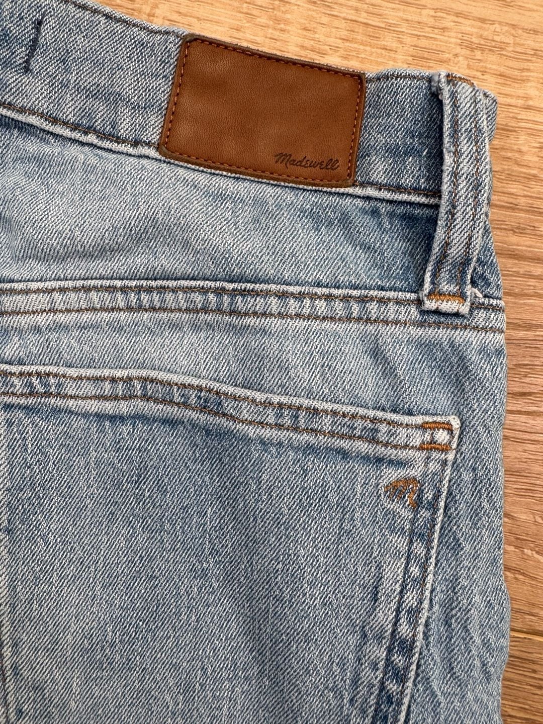 Madewell Perfect Vintage Crop Jeans 27 Light Wash High Rise Tapered 11