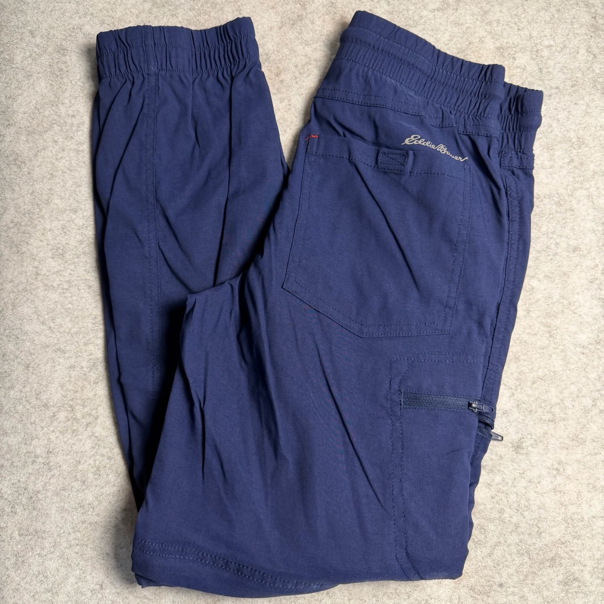 Eddie Bauer Kids Boys Ranger Zip-Off Jogger Pants Navy Blue 2