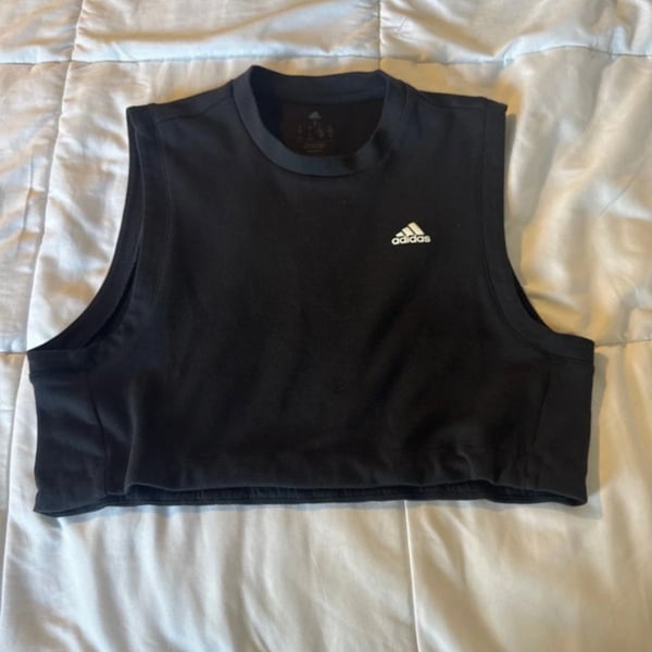 adidas Train Essentials Boxy Workout Tank Top - Black