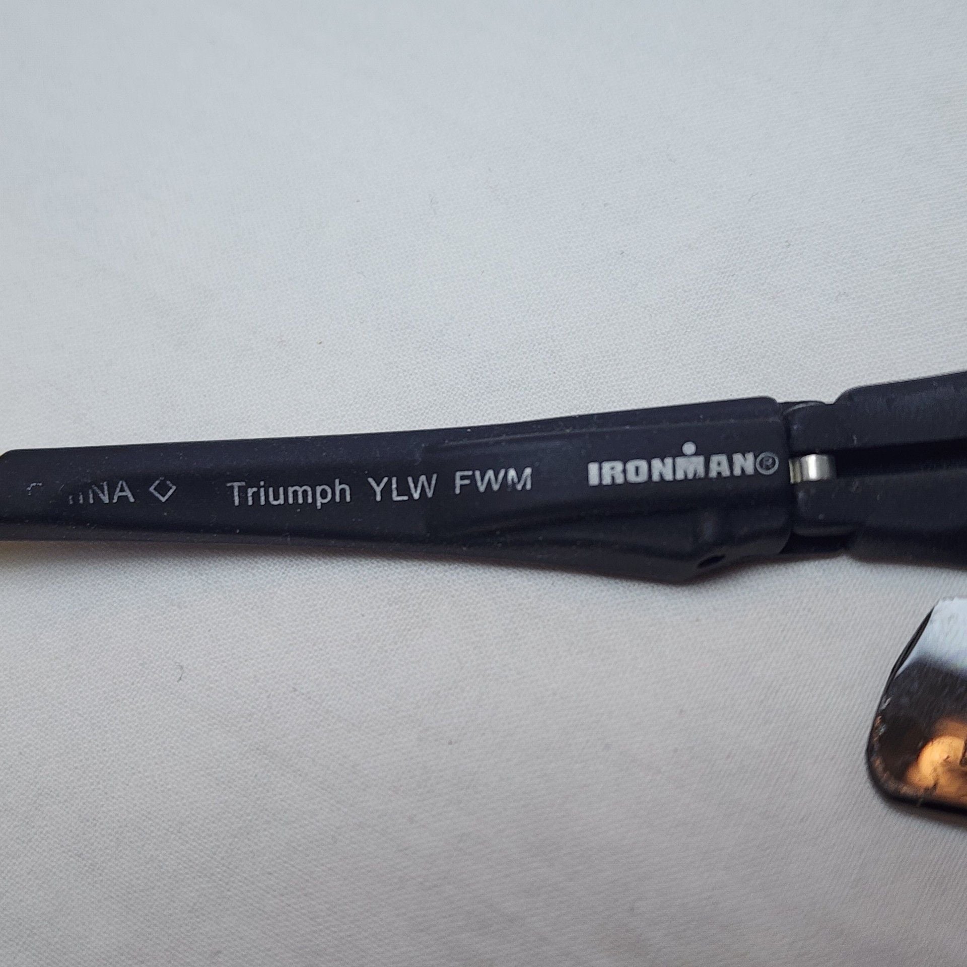 Ironman Triumph YLW FWM Sunglasses Black Yellow Wrap Sport 3