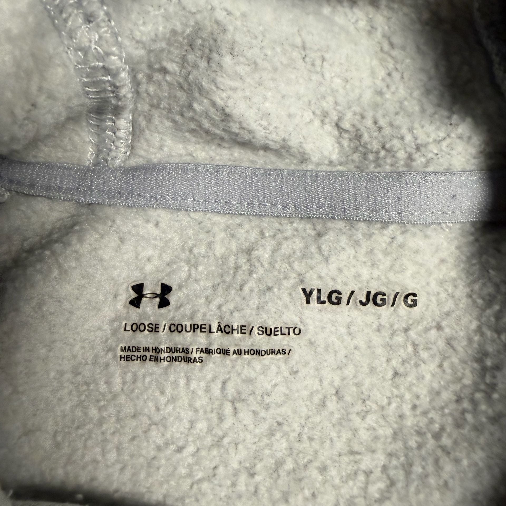 Under Armour Hoodie Size YLG Gray Purple Logo 5