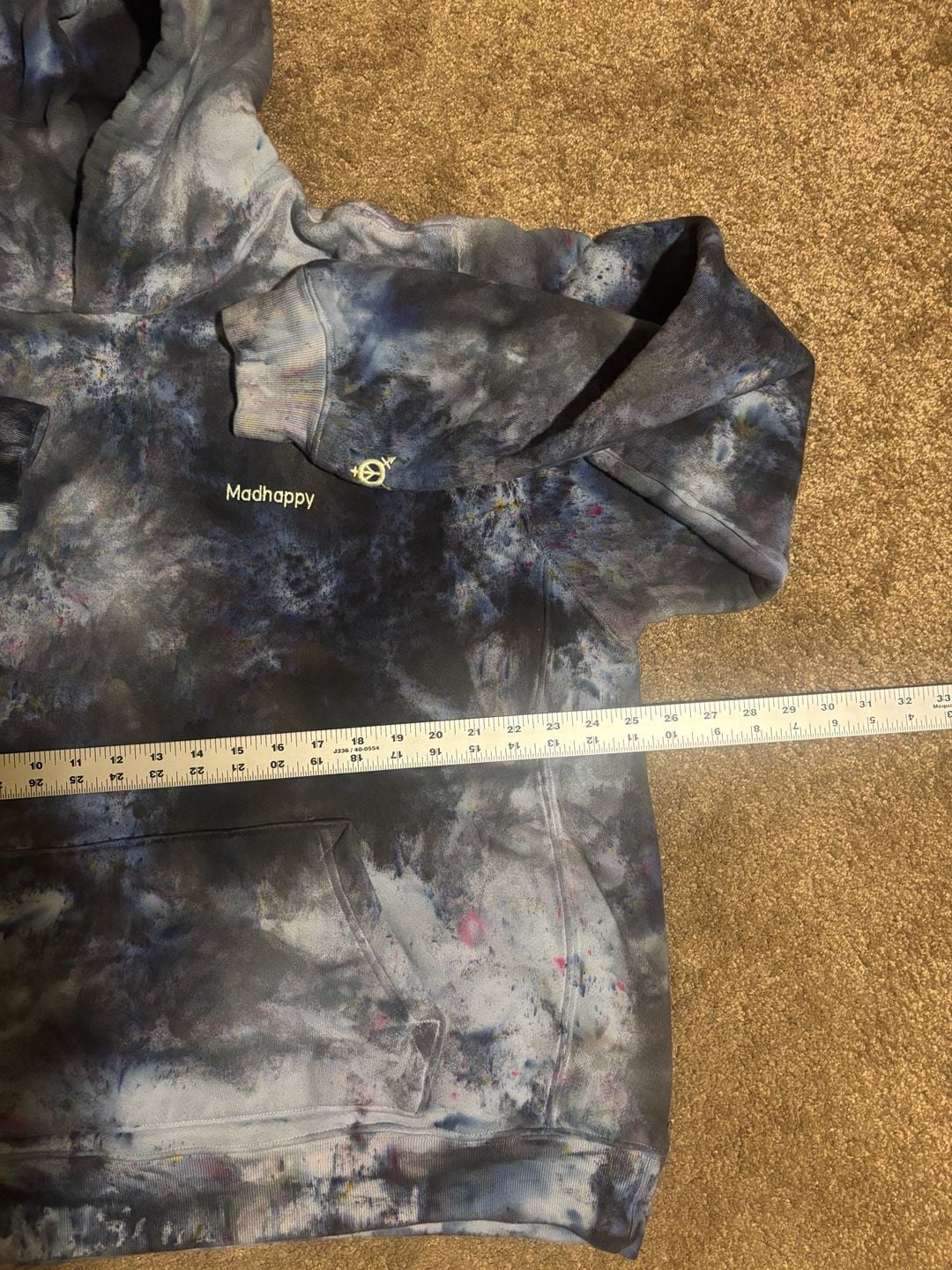 Madhappy Fluctuations Of Female Hormones Tie Dye Hoodie Sweatshirt Womens Size M 7