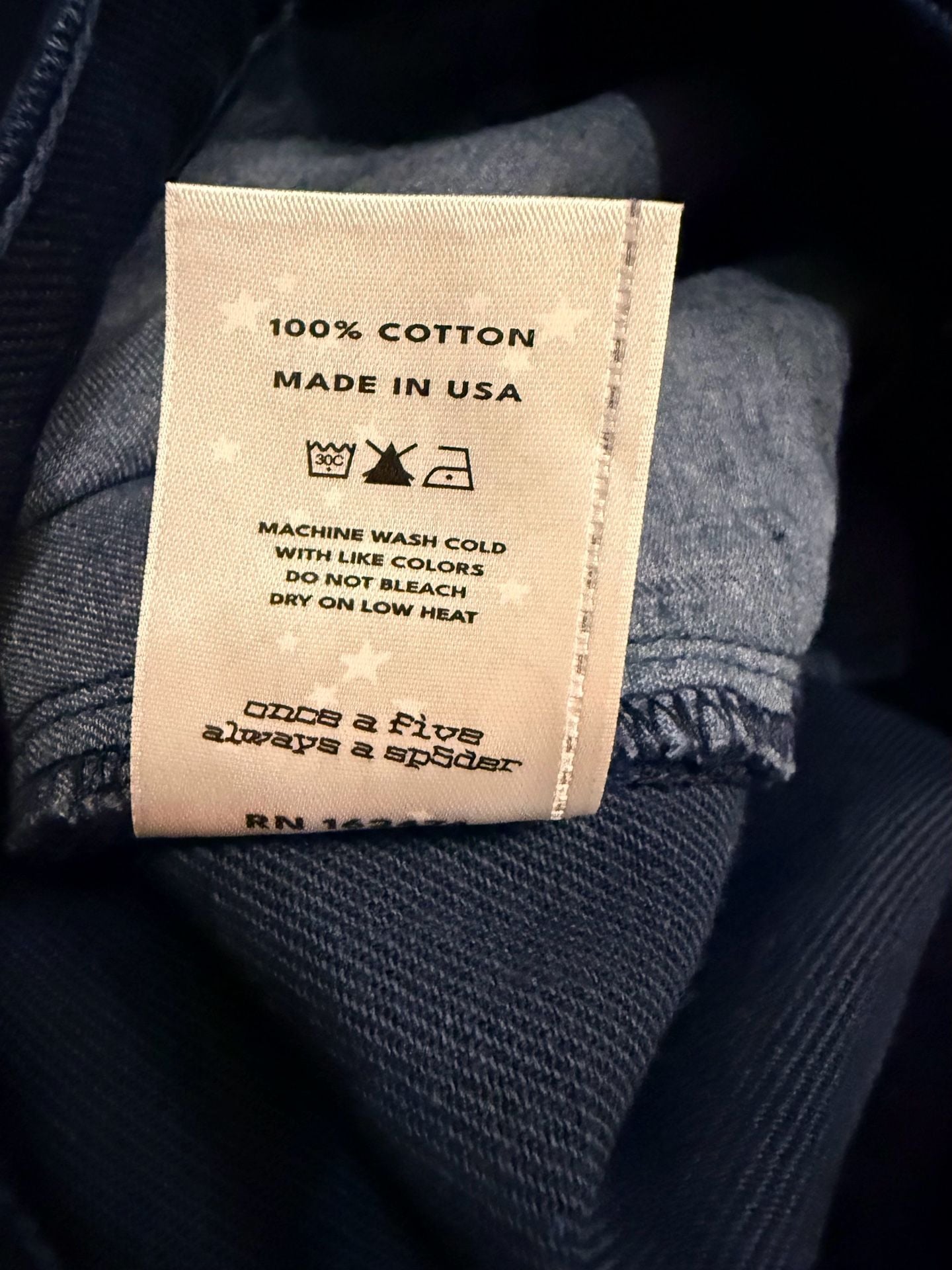 Authentic Sp5der Beluga Denim Jeans Indigo size 36 7