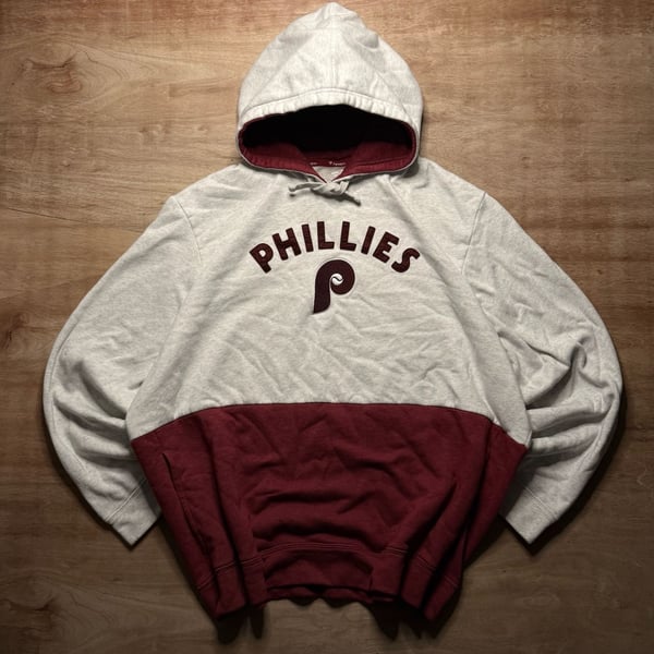 Philadelphia Phillies Fanatics 4XL Colorblock Pullover Hoodie MLB Embroidered