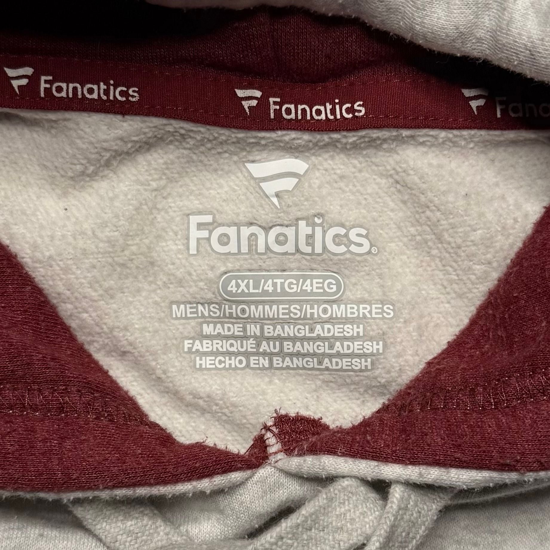 Philadelphia Phillies Fanatics 4XL Colorblock Pullover Hoodie MLB Embroidered 4