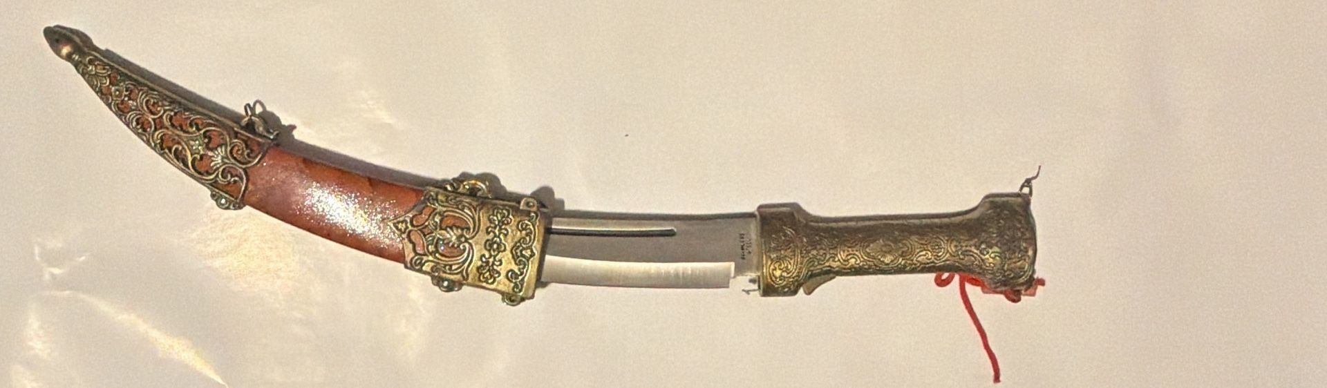 Vintage Ornate Khanjar Dagger with Scabbard 2