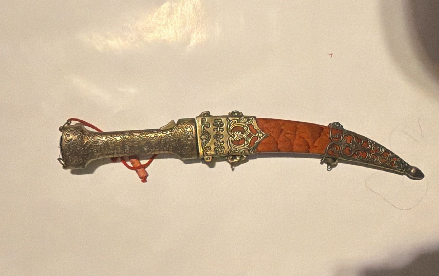Vintage Ornate Khanjar Dagger with Scabbard 1