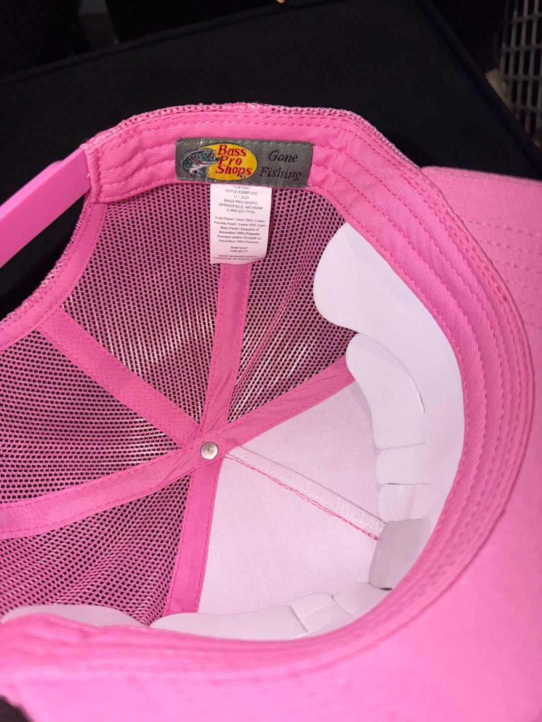 Bass Pro Shops Trucker Hat Pink Mesh Snapback 4