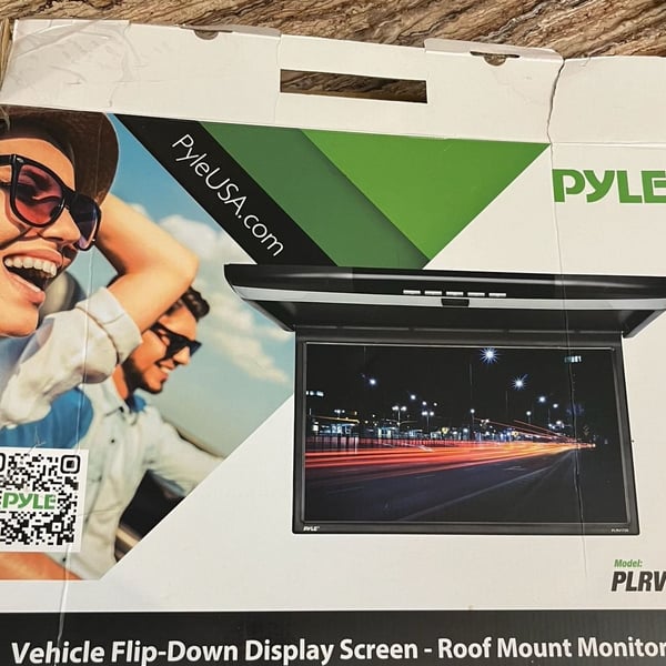 Pyle PLRV1725 Vehicle Flip-Down Display Screen Roof Mount Monitor