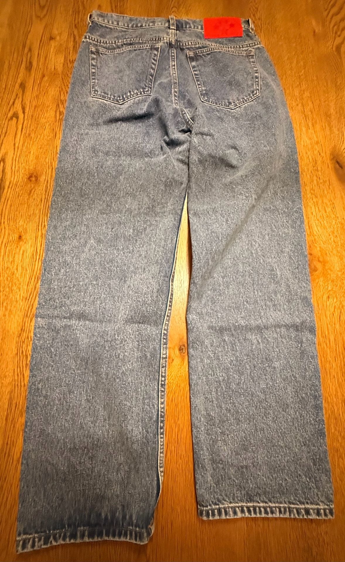 Authentic Sp5der Light Wash V3 Indigo Denim Jeans Size 28 3