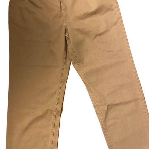 LL Bean Classic Fit Pocket Pants Size 42x32 Tan OJAV 5