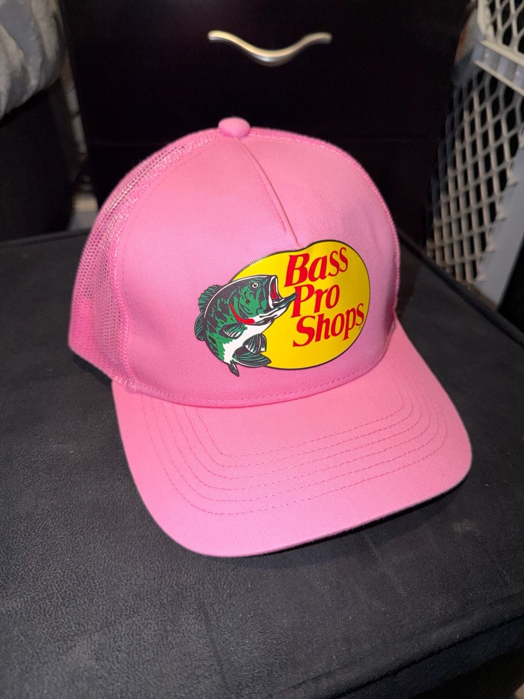 Bass Pro Shops Trucker Hat Pink Mesh Snapback 3