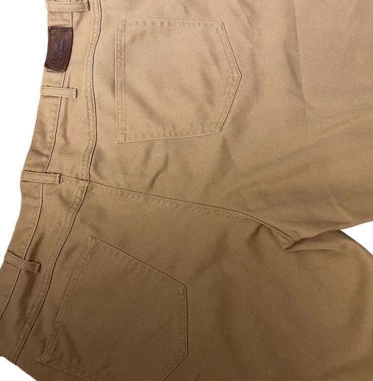 LL Bean Classic Fit Pocket Pants Size 42x32 Tan OJAV 5 7